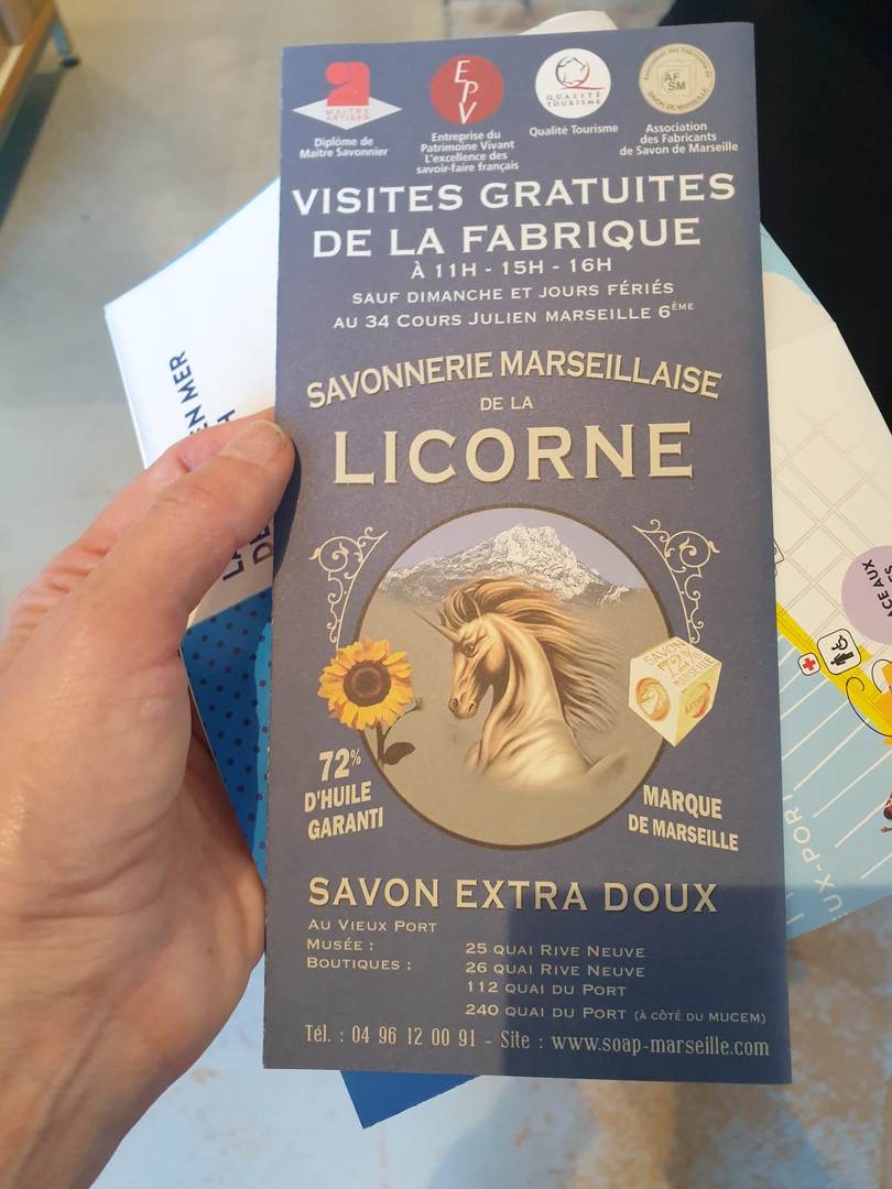 plaquette Le Musée du Savon de Marseille
