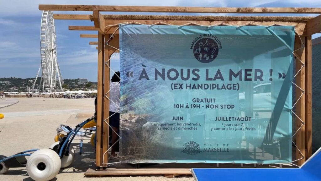 La baignade accessible sur les plages de Marseille